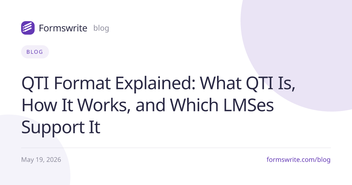 QTI Format Explained: What QTI Is, How It Works, and Which LMSes Support It